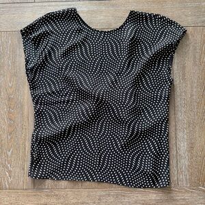 Express Black and White Blouse